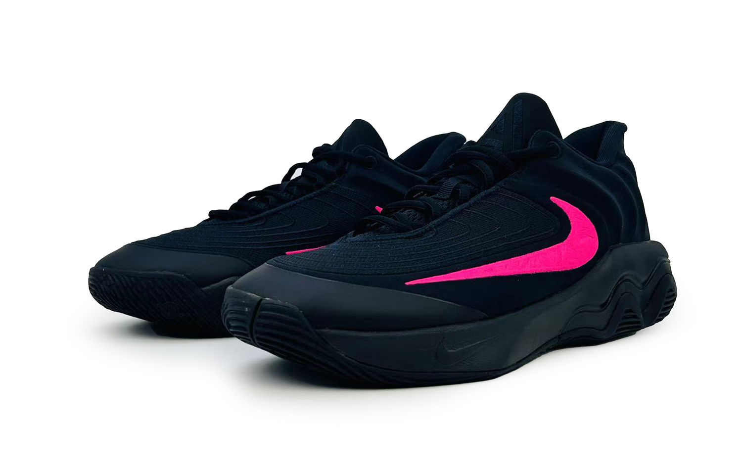 Кроссовки баскетбольные Giannis Immortality низкие мужские anti slip wear resistant black pink Nike, розовый — фото 4