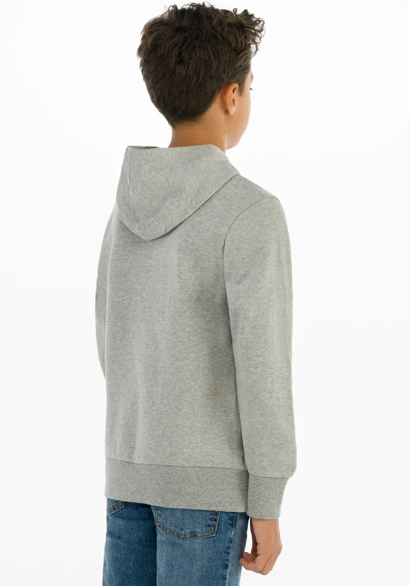 Детская толстовка с капюшоном Levi's "LVB BATWING PULLOVER HOODIE", для МАЛЬЧИКОВ Levi'S Kids, серый — фото 4