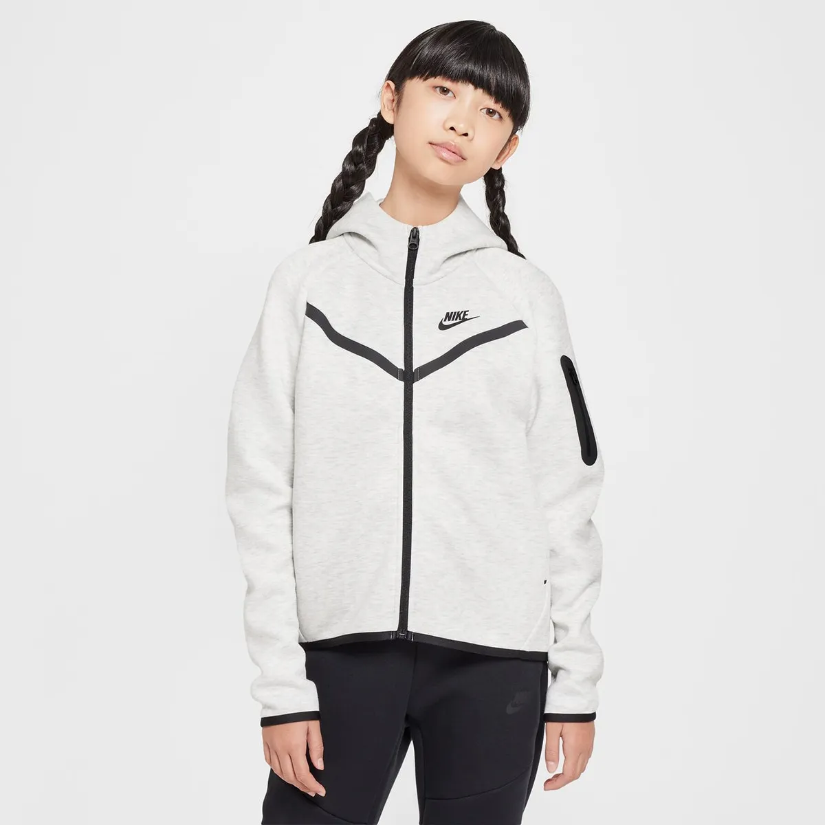 

Детская толстовка Sportswear Tech Fleece Nike, серый