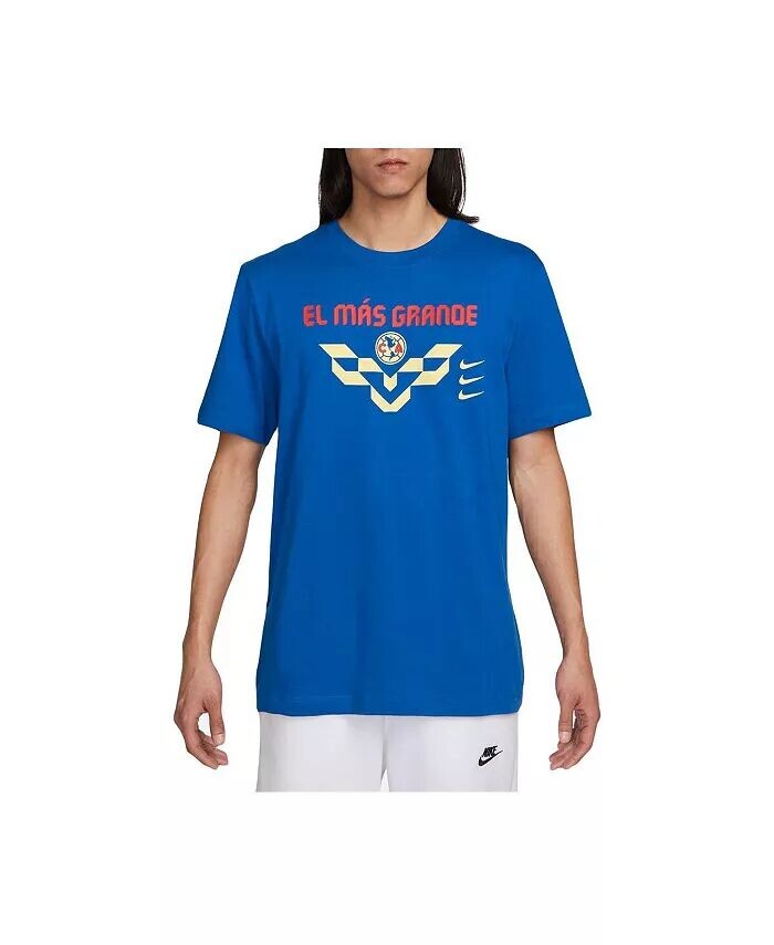 

Мужская синяя футболка Club America Verbiage Nike