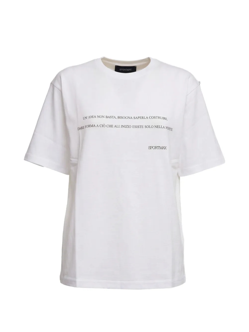 

Футболка quiete over с принтом-текстом SPORTMAX, белый