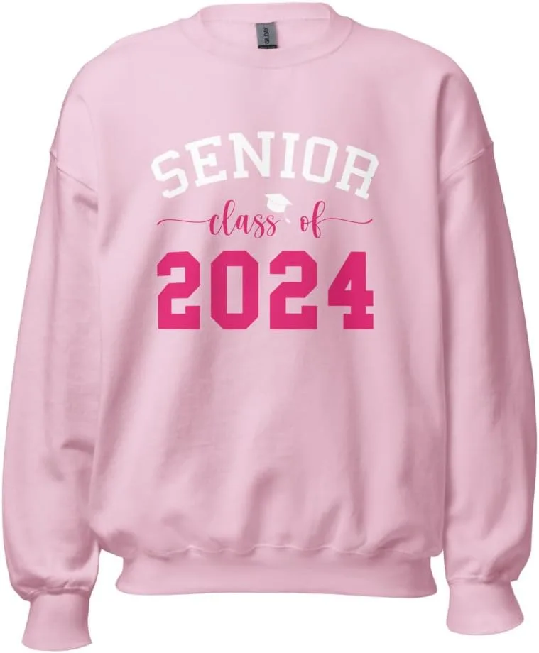

Gutsy Senior Class Of 2024 Unisex Sweatshirt Pink