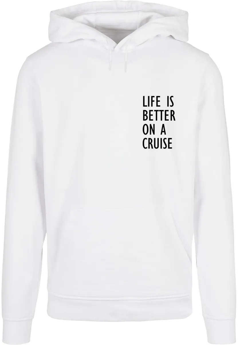 

Толстовка с капюшоном Merchcode " Merchcode Men's Life Is Better Basic Hoody", белый