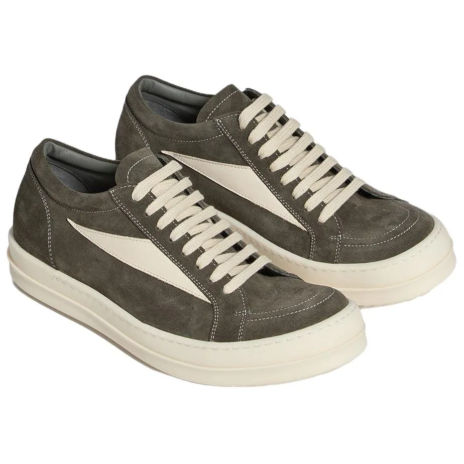 RO TEMPLE Suede Low top Skateboard Shoes 3.5cm мужские Light Umber RICK OWENS, светло-umber — фото 4
