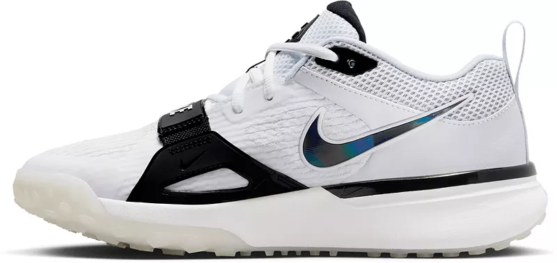 Мужские бейсбольные кроссовки Nike Air Zoom Diamond Elite Turf, цвет White/Black/Pure Platinum — фото 3