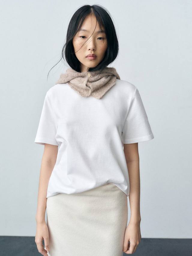 

Футболка с круглым вырезом teruel Mango, белый
