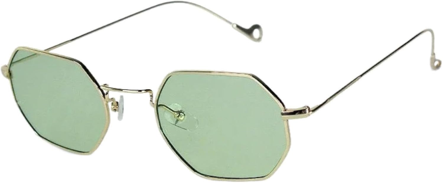 

Солнцезащитные очки с защитой от УФ-излучения UV400 | Золотистый металлический прозрачный цвет | для женщин и мужчин, для занятий спортом на открытом воздухе и вождения DSVIGF, Greenc1