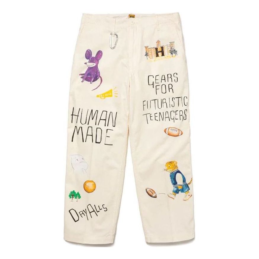 

Спортивные брюки HUMAN MADE Printed Chino Pants 'White', белый