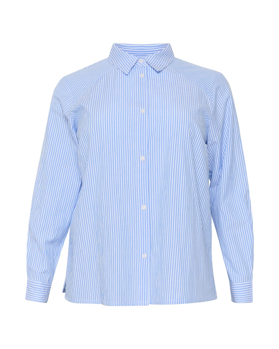 

Рубашка KAFFE CURVE Blouse Debra, лазурный