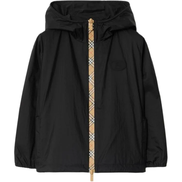 Куртки и пальто FW25 для детей Burberry, черный