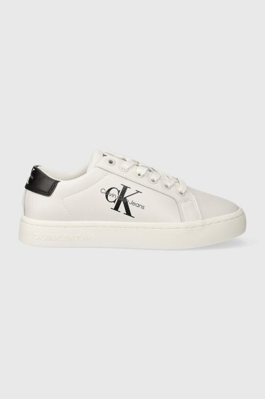 

Кожаные кроссовки CLASSIC CUPSOLE LACEUP LTH WN Calvin Klein Jeans, белый