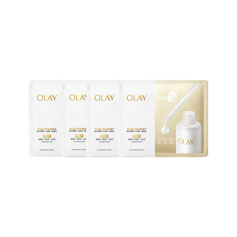 

Прозрачная белая маска для лица Shiro Bottle, ниацинамид Olay, 4 Pcs