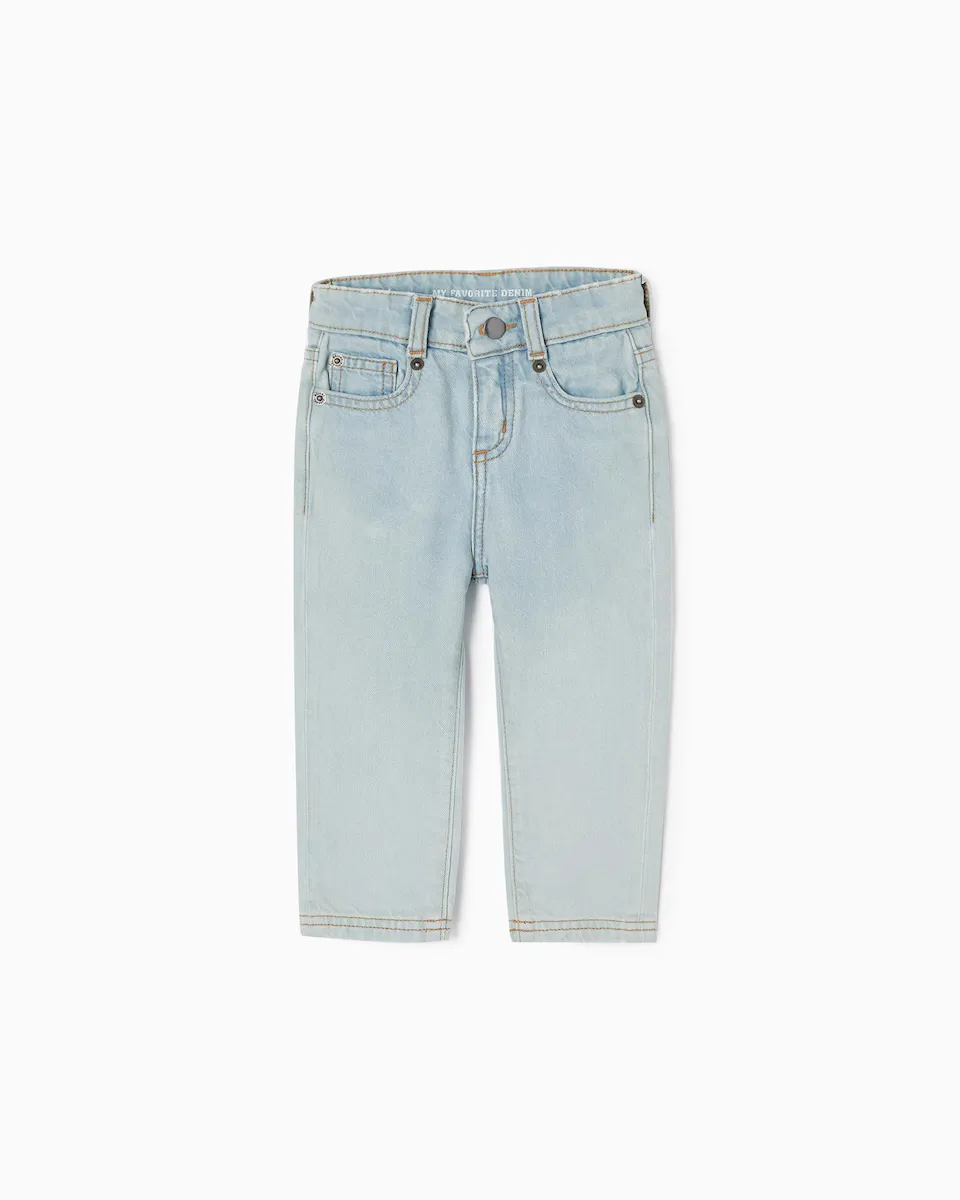 

Джинсы для маленьких мальчиков из 100 % хлопка с регулируемой талией Zippy, синий