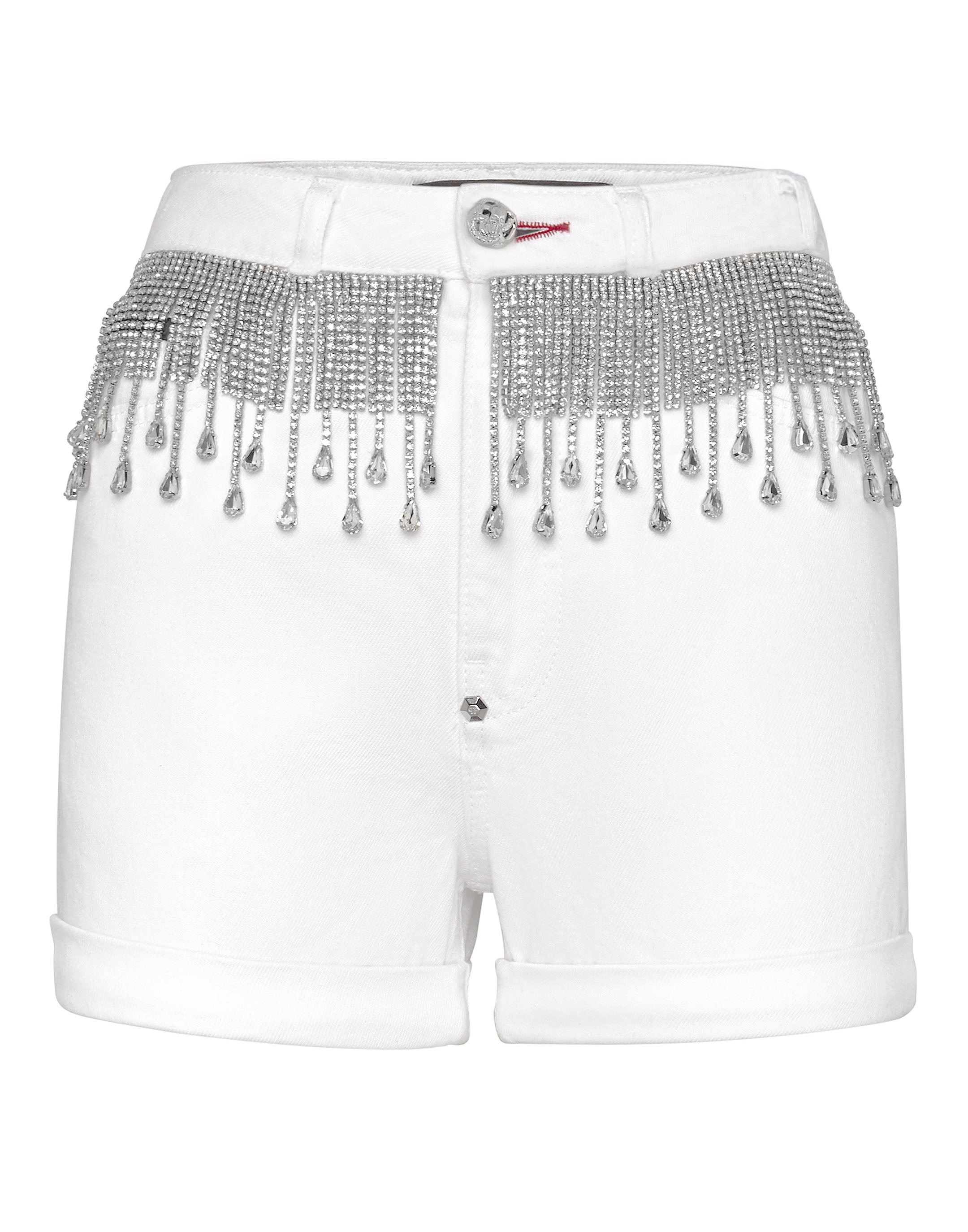 

Шорты с бахромой PHILIPP PLEIN, цвет the freak