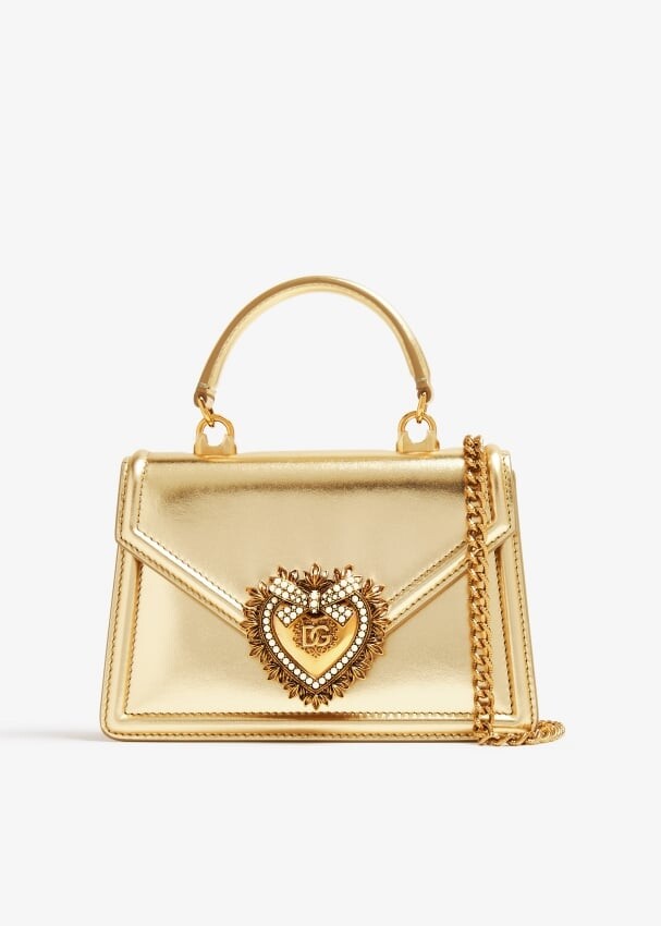 

Сумка Dolce&Gabbana Small Devotion Top Handle, золотой