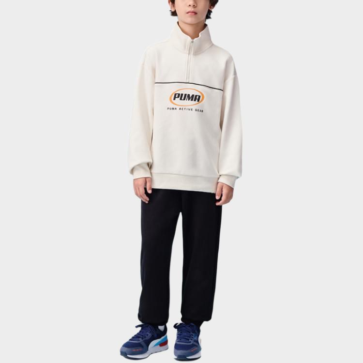 Повседневный спортивный костюм PERFORMANCE FW25 2 предмета детский PUMA, Ecru 10301 — фото 2