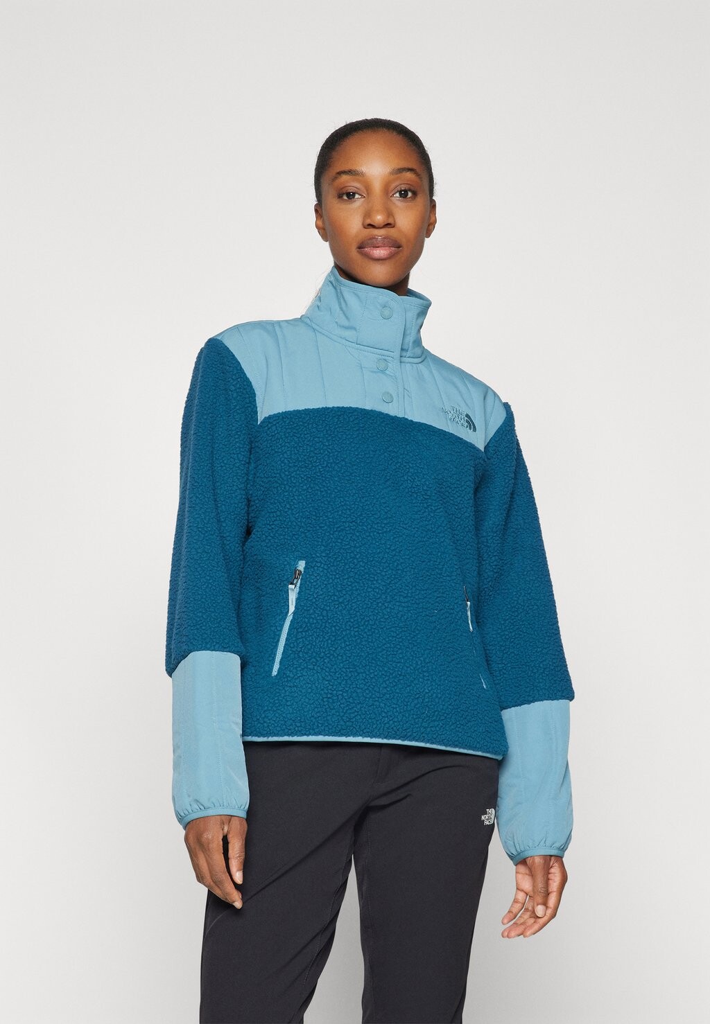 

Флисовый джемпер CRAGMONT FLEECE 1/4 SNAP The North Face, бирюзовый
