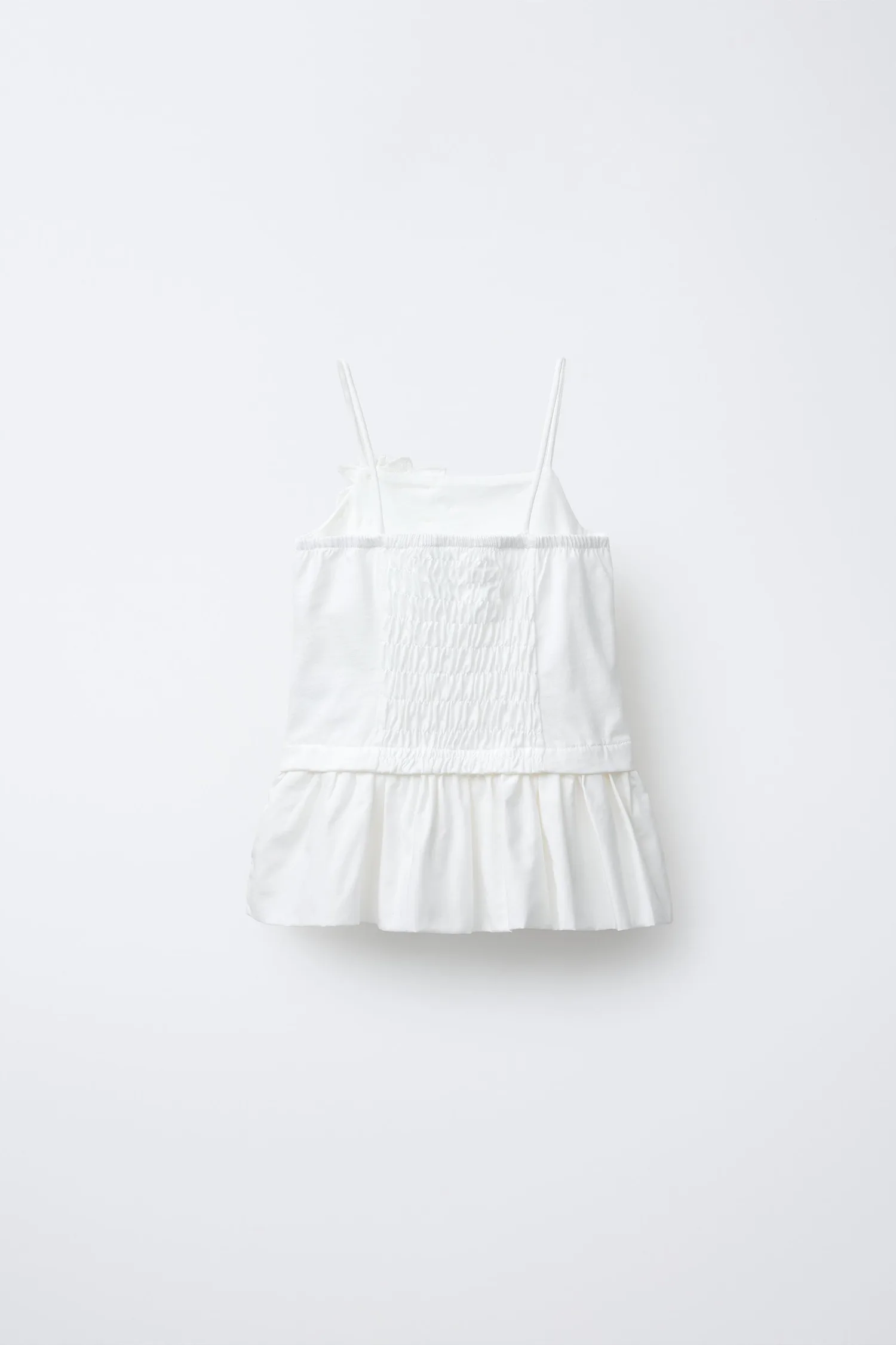 Топ ruffle and flower top Zara, белый — фото 2