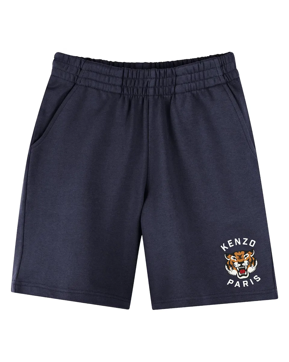 

Хлопковые шорты-бермуды для мальчика Kenzo Kids, синий