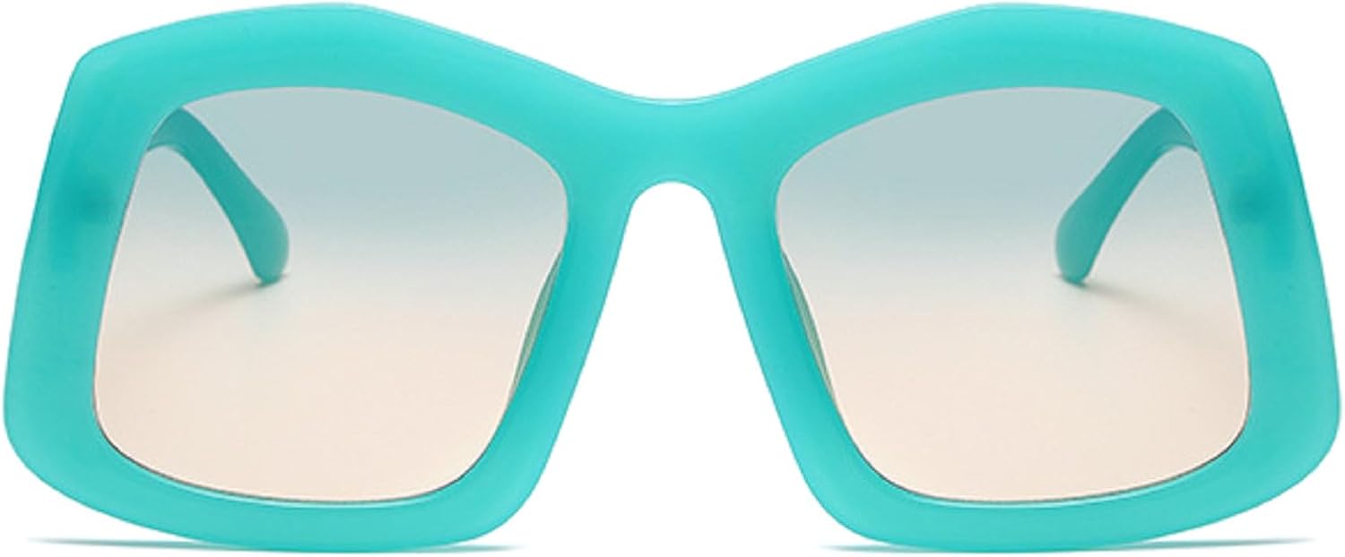 

Уникальные большие квадратные солнцезащитные очки конфетных цветов для женщин, модные солнцезащитные очки с оранжевым градиентом, сексуальные женские очки UV400 mincl, Green