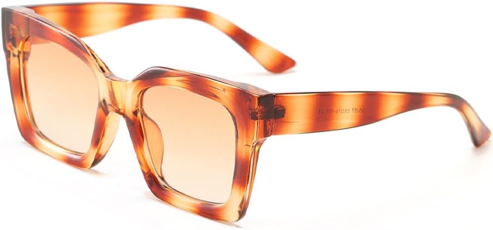 

Модные ретро-солнцезащитные очки большого размера для мужчин и женщин, яркие конфетные оттенки, защита от ультрафиолета UV400. Популярные мужские солнцезащитные очки HVTVTLA, Leopard Tea