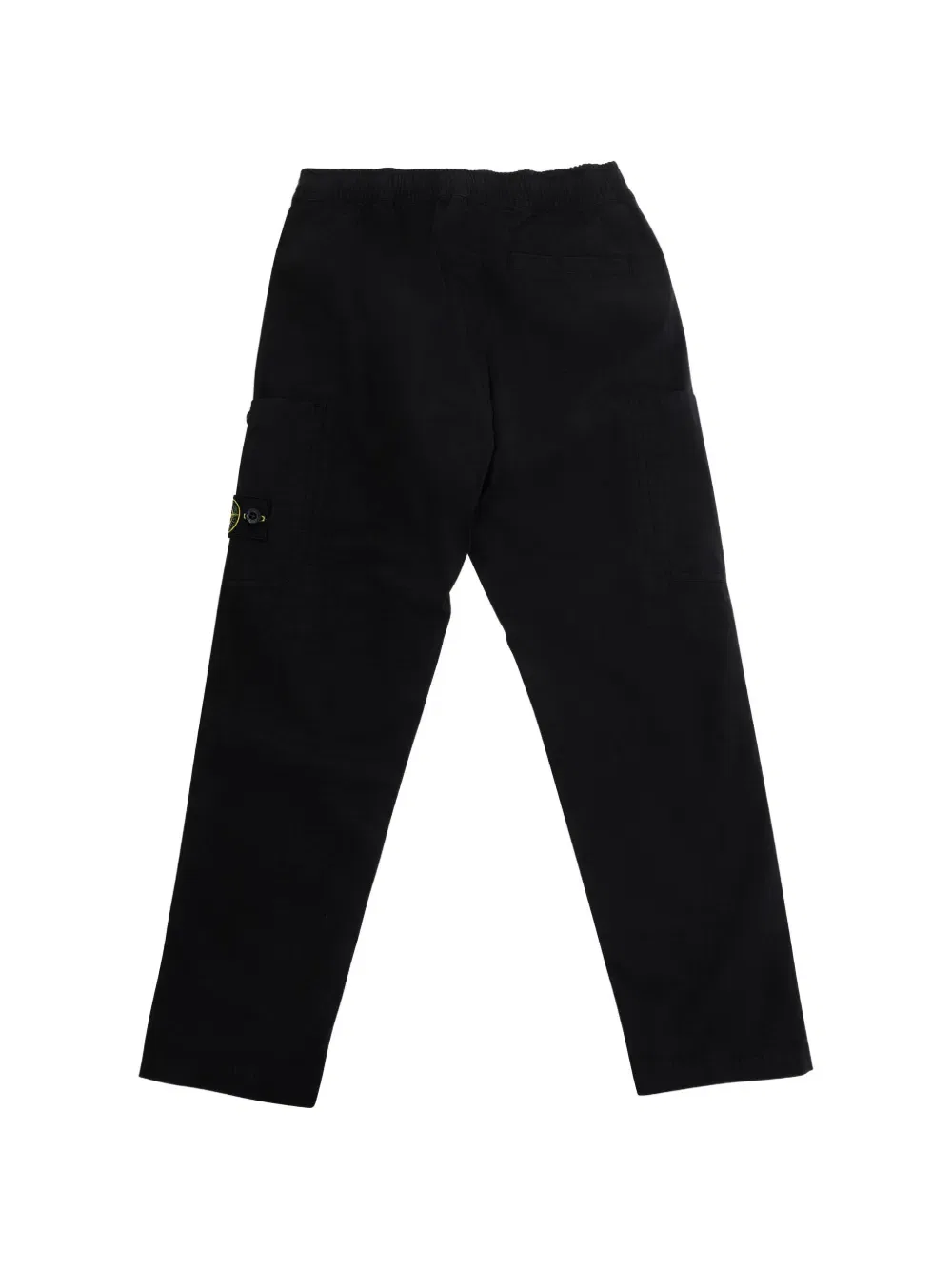 Хлопковые брюки-карго с логотипом и карманами-карго Stone Island Junior, черный — фото 2