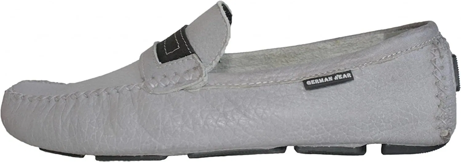 German Wear Мокасины для вождения moc Повседневная обувь Lederschue Nubuck Grey — фото 3