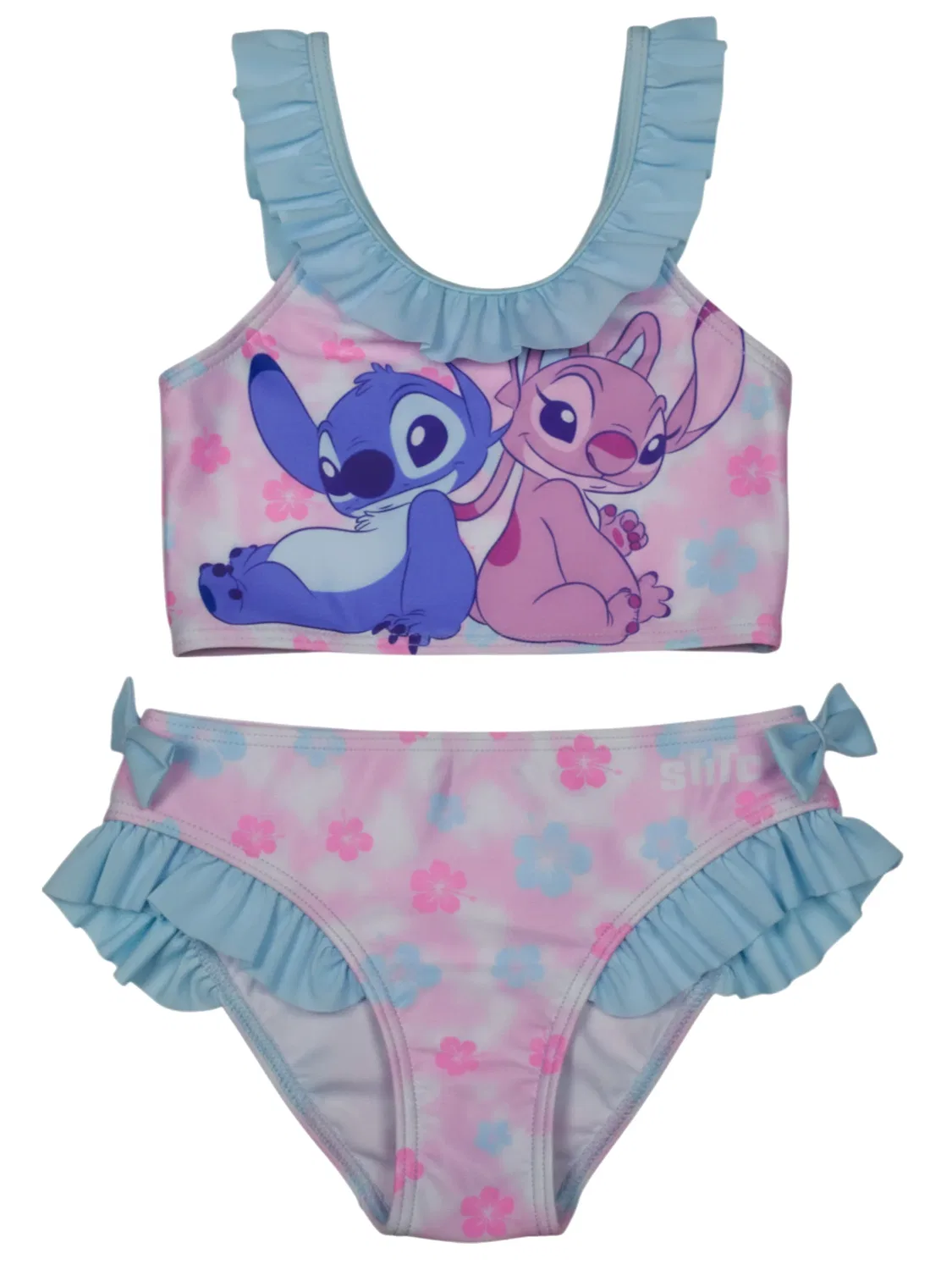 Бикини с рюшами и бантами Lilo & Stitch, розовый