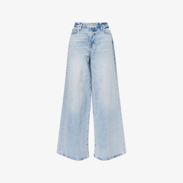 

Джинсы женские 7 For All Mankind Мари из стрейч-денима широкие, светло-голубой