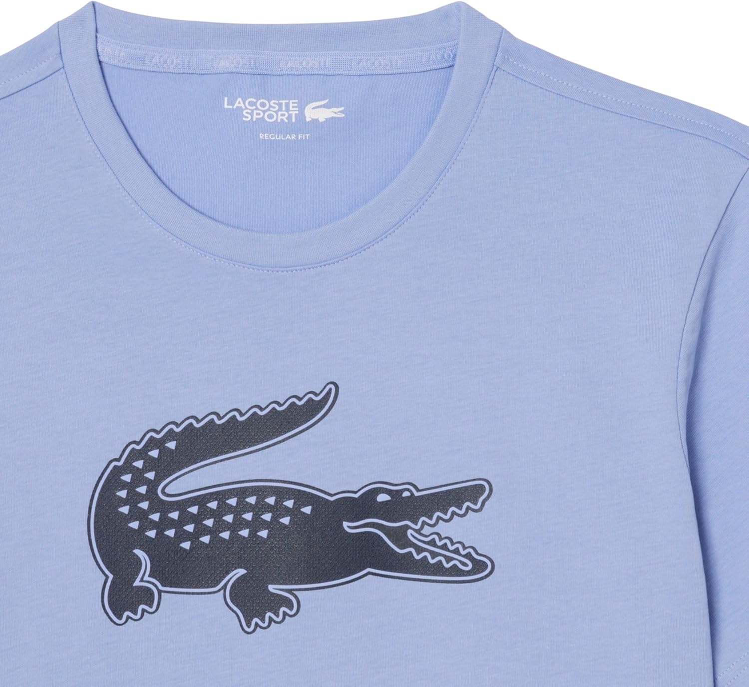 Мужская спортивная футболка Lacoste Ultra Dry XXL с логотипом, Delphinium/Navy Blue — фото 2