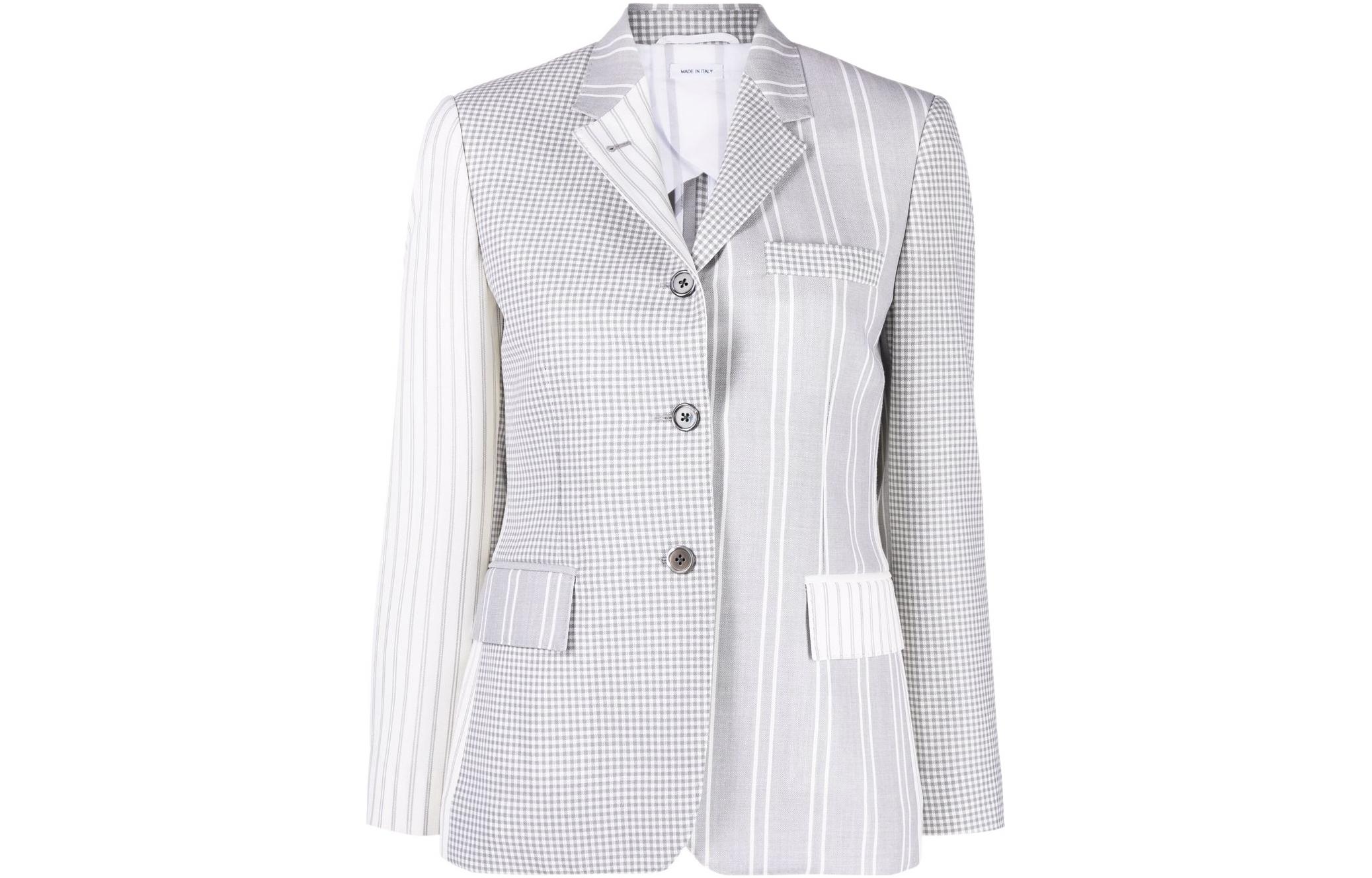 

Патчворк однобортный блейзер THOM BROWNE, разноцветный