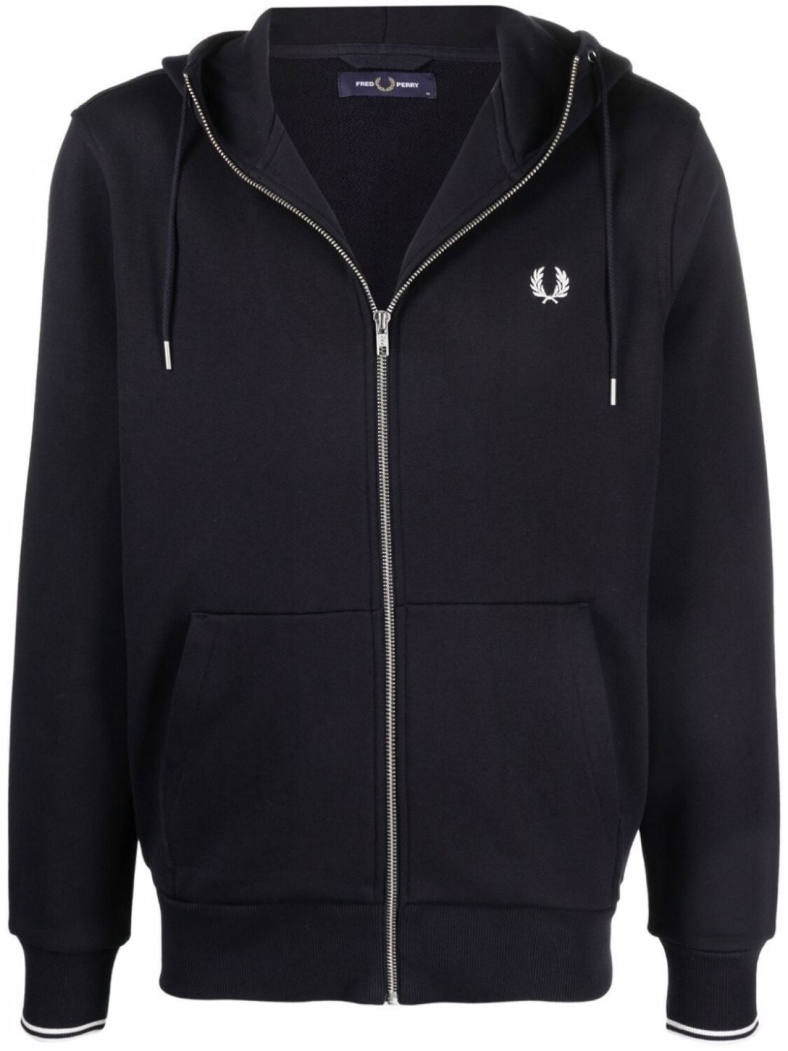 

Fred Perry худи с вышитым логотипом, синий