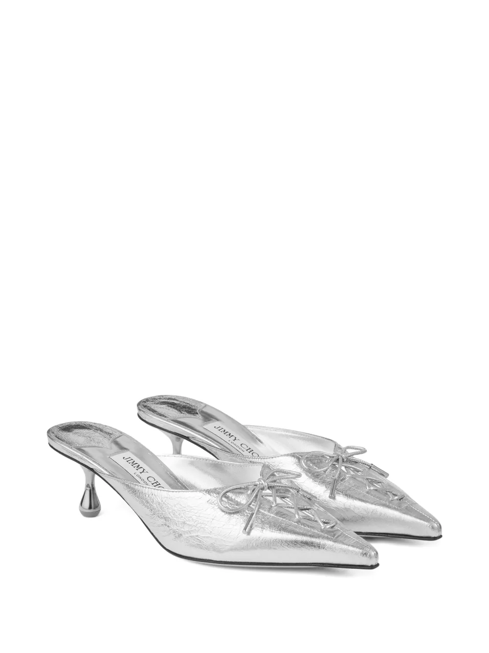 Мюли Scarlett 50 с заостренным носком JIMMY CHOO, серебяный — фото 2