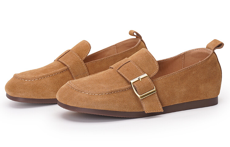 Туфли женские повседневные Women's Casual Shoes Women's Low-Top Joy&Mario, коричневый — фото 2