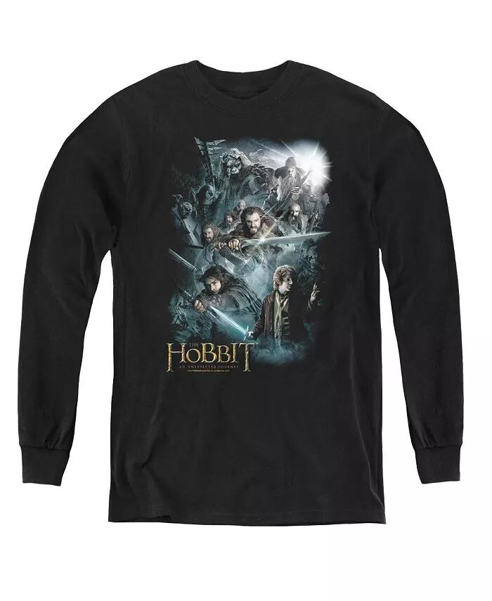 

Свитшот с длинным рукавом для мальчиков и молодежи Epic Adventure The Hobbit, черный