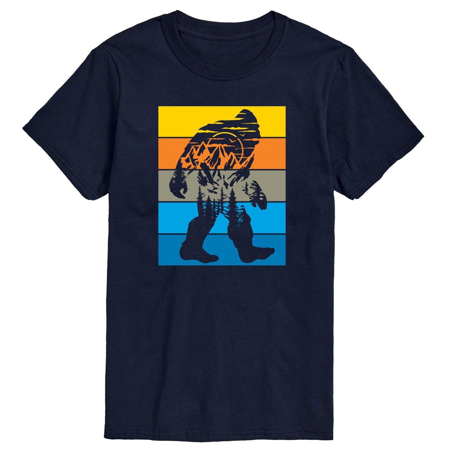 

Мужская футболка Sasquatch Mountain в стиле ретро Licensed Character
