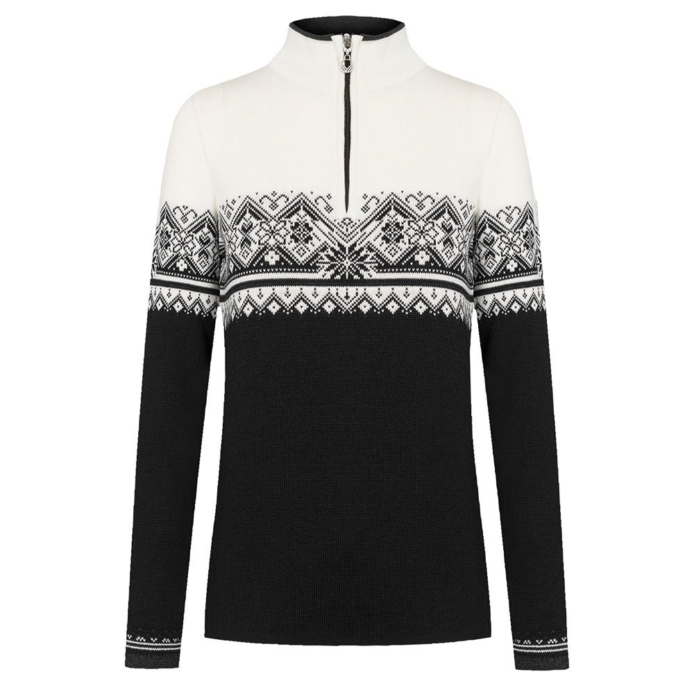 

Свитер Dale of Norway Moritz с застежкой-молнией на четверть длины (женский), Black/Off White/Charcoal