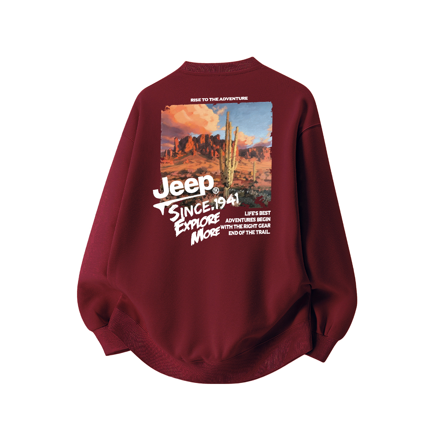 

Свитшот Wrangler Unisex Jeep, burgundy