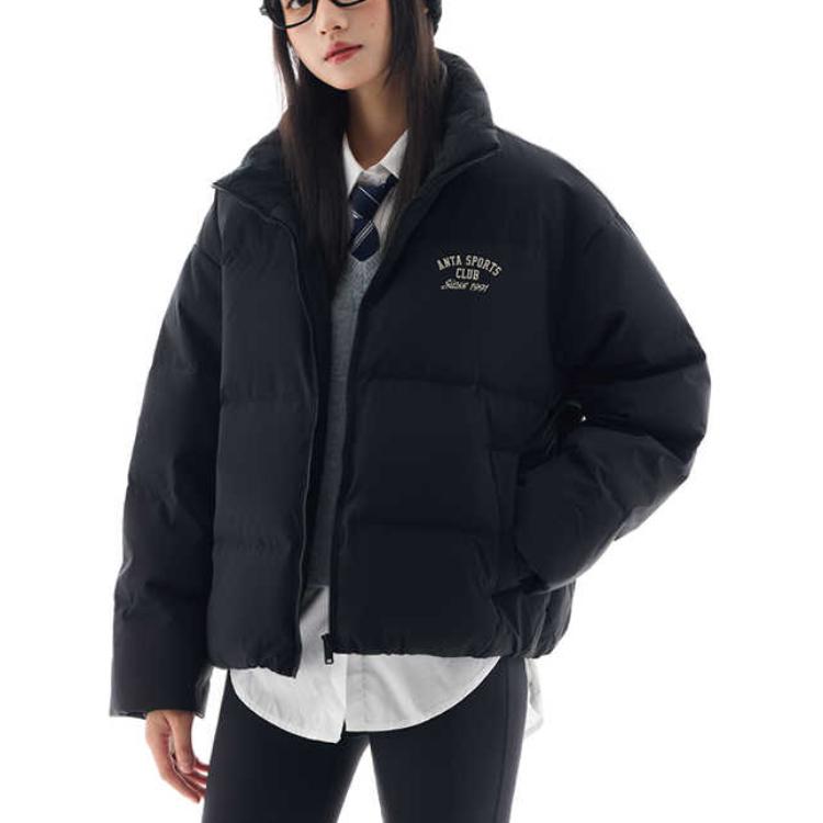 

ANTA Спортивная куртка пуховик женская базовая черная, Basic Black
