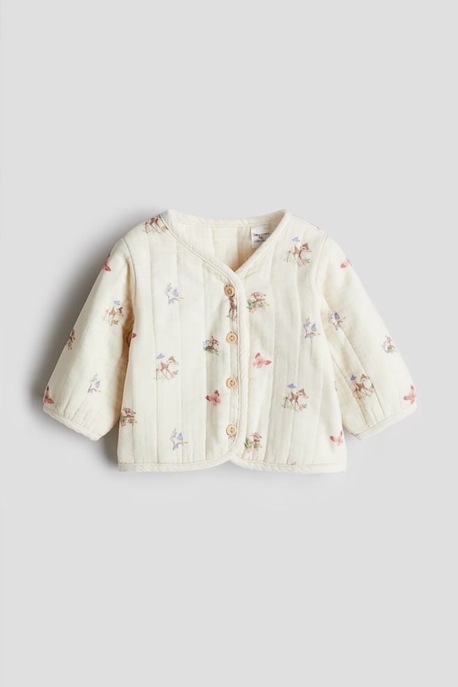 

Стеганая куртка из хлопчатобумажного муслина H&M, мультиколор