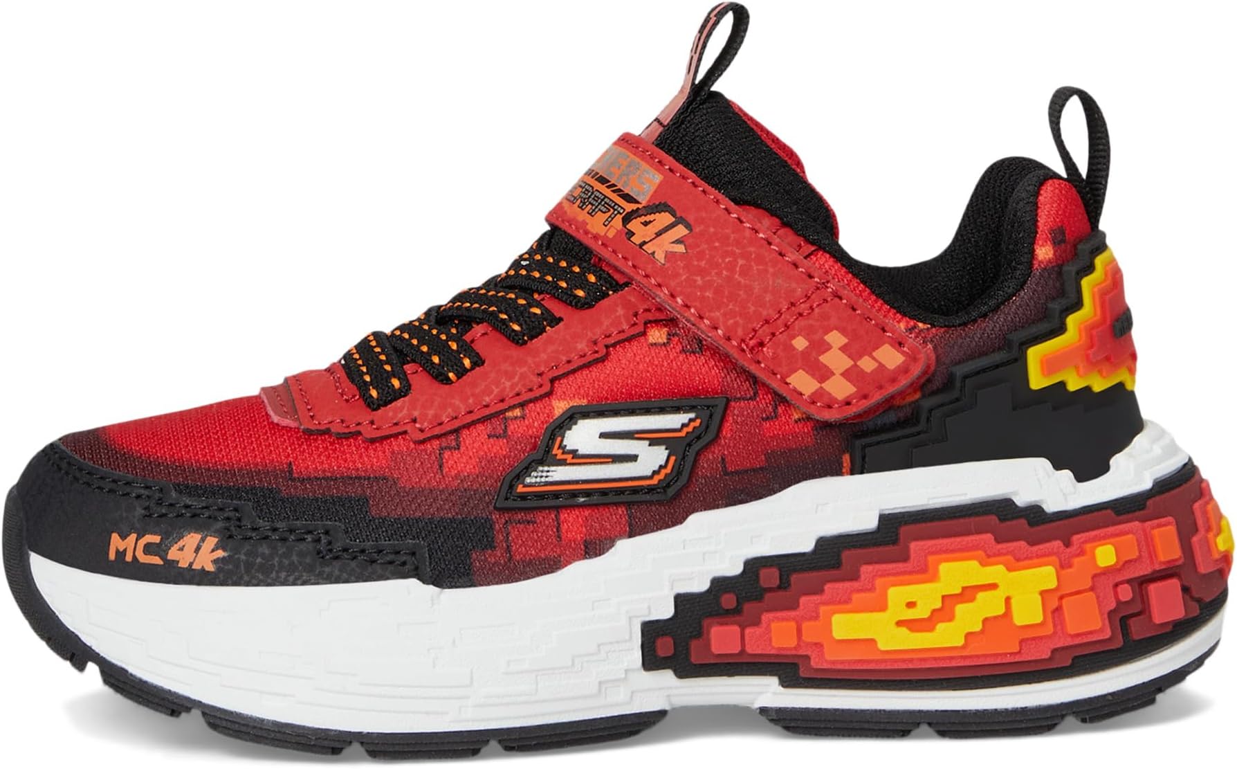Кроссовки SKECHERS KIDS  Mega-Craft 4K 402160L, Red/Black — фото 4