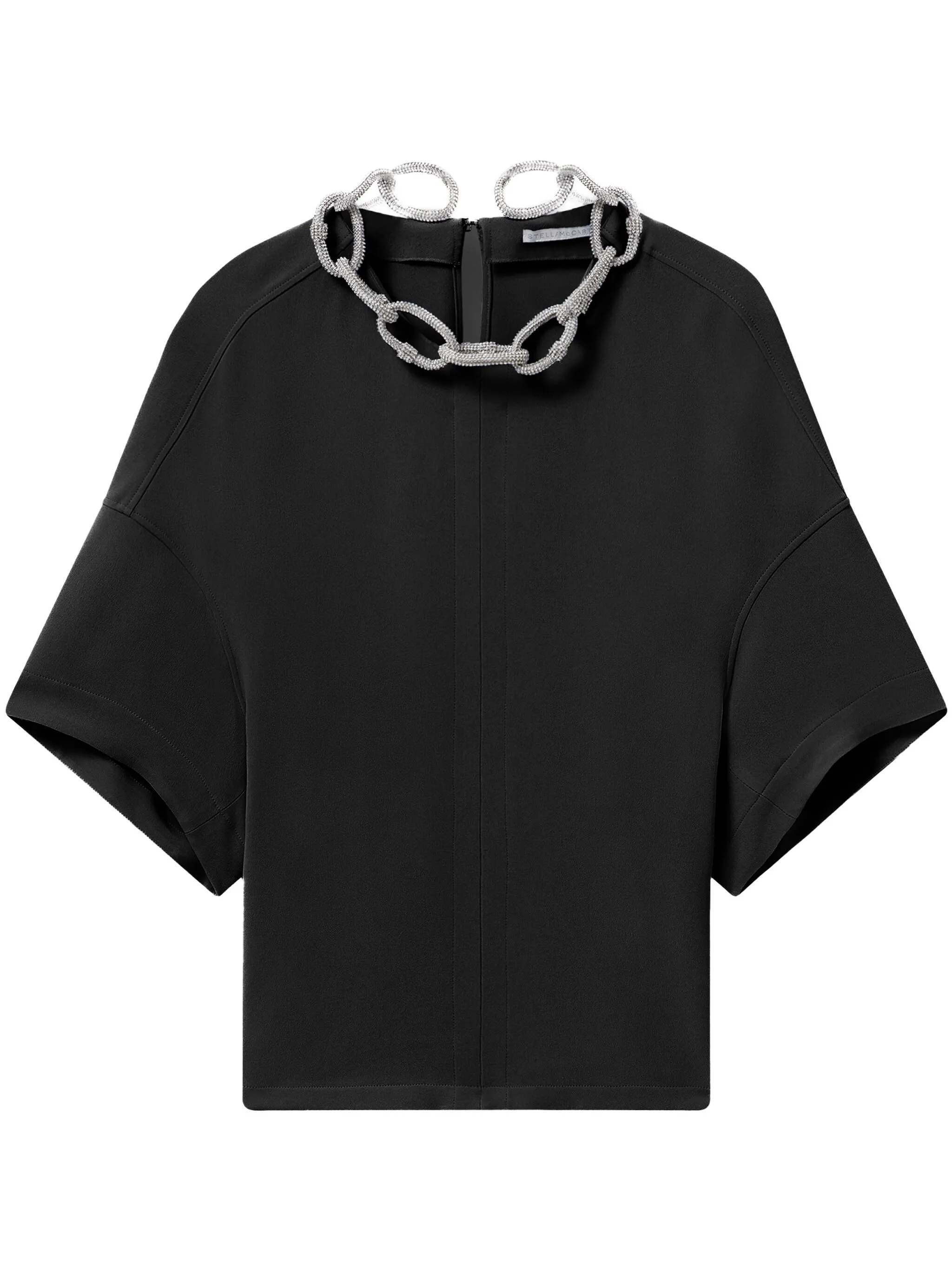

Блузка с цепочкой Stella Mccartney, черный