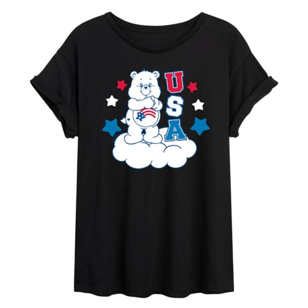 

Детская футболка Care Bears USA оверсайз Licensed Character, черный