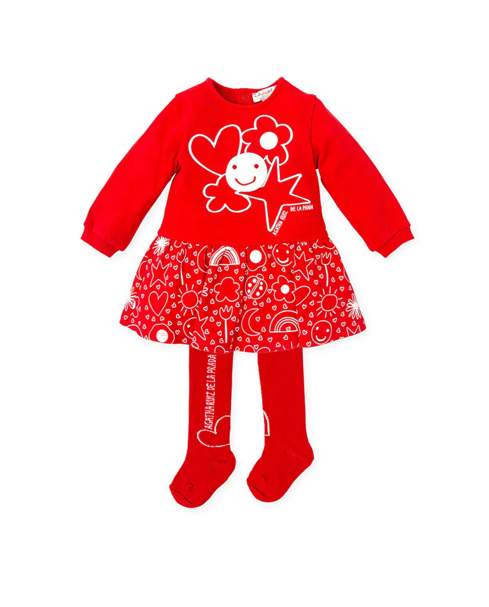 

Комплект платье и колготки Agatha Ruiz de la Prada, красный