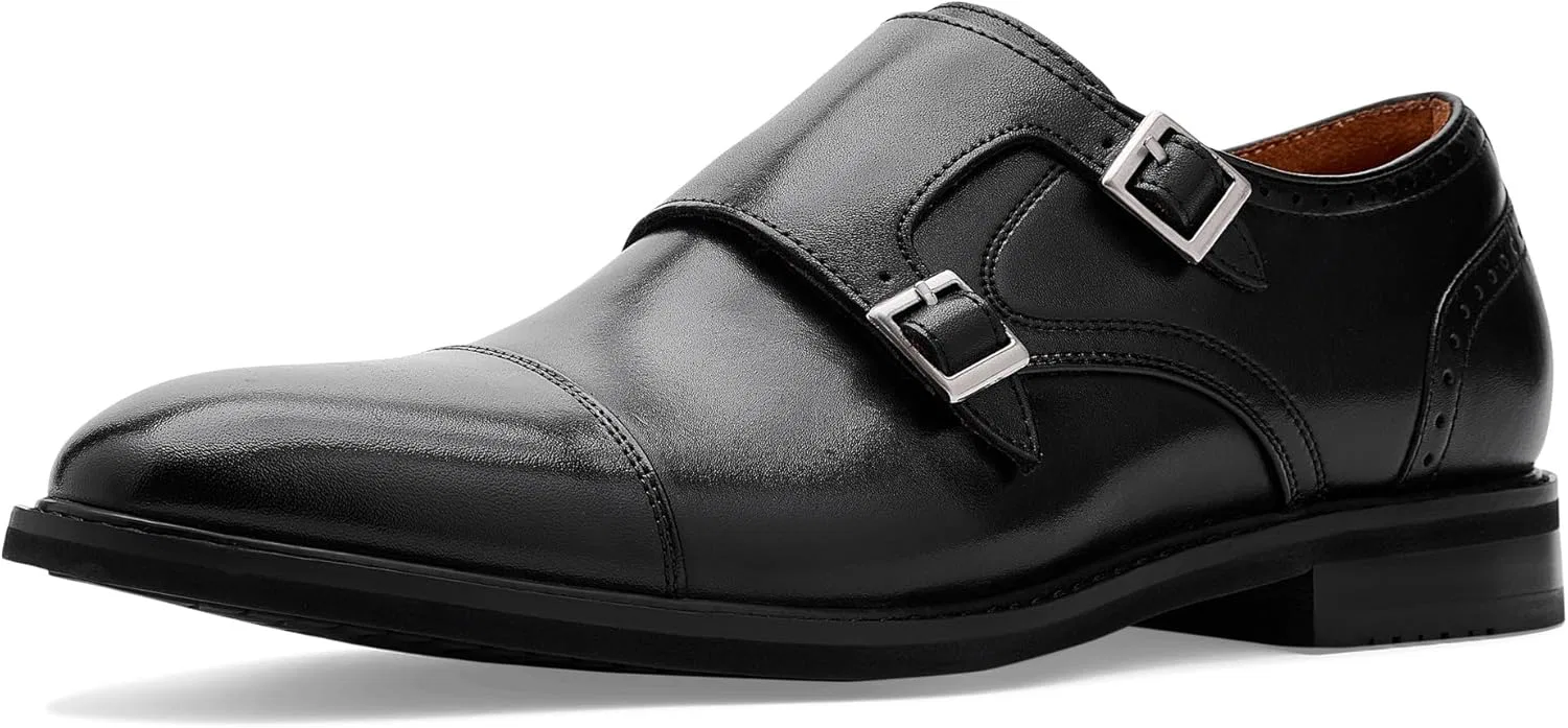 Туфли Stacy Adams Boswell Men's Double Monk Strap Toe Cap, Black