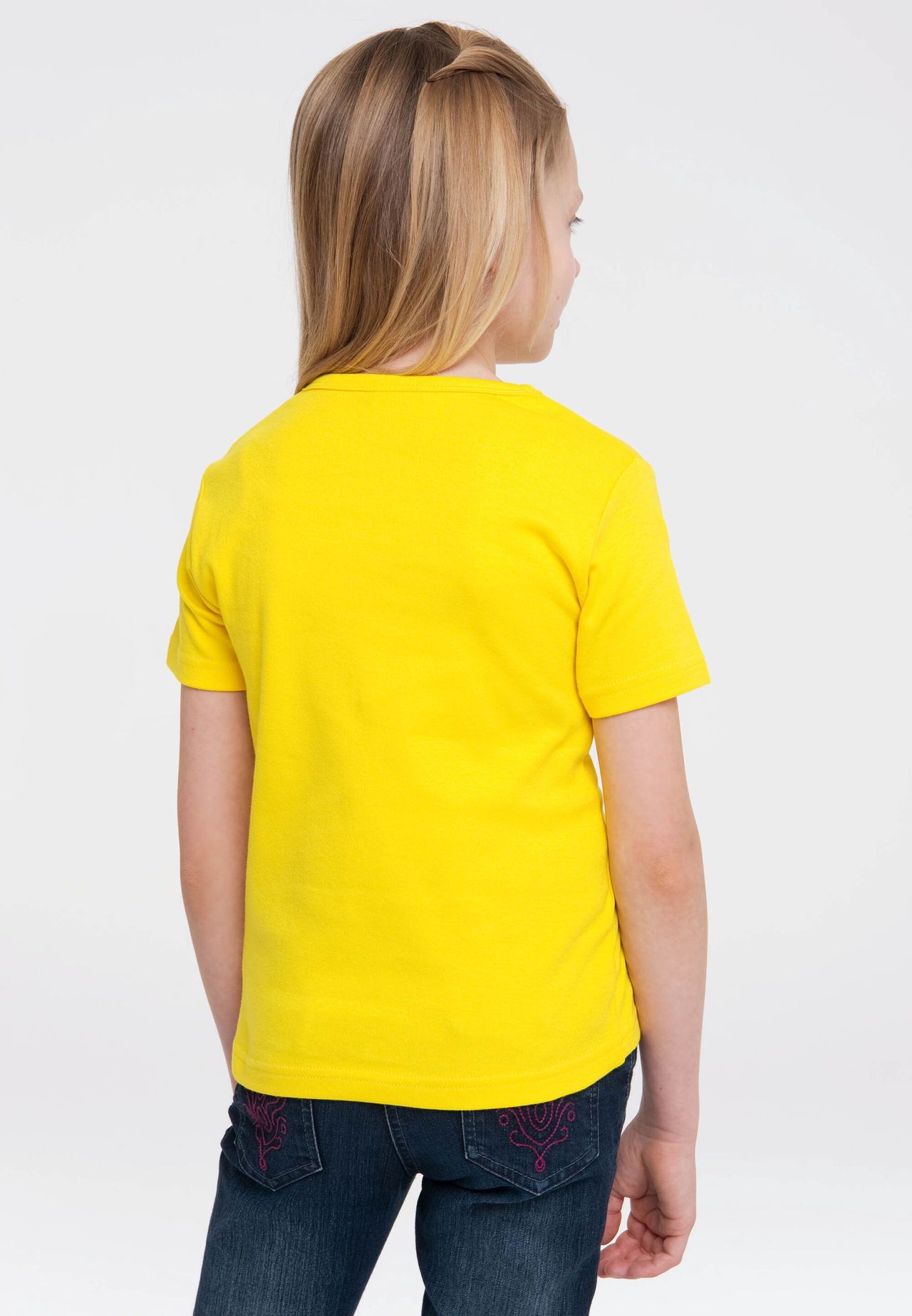 Футболка Детская Пеппи Длинныйчулок - Портрет LOGOSHIRT, цвет Fresh Yellow — фото 4