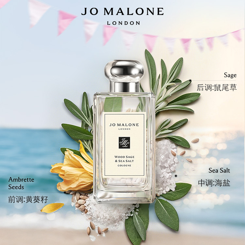 Одеколон Jo Malone London Sage And Sea Salt Box Perfumes, 30 мл — фото 3