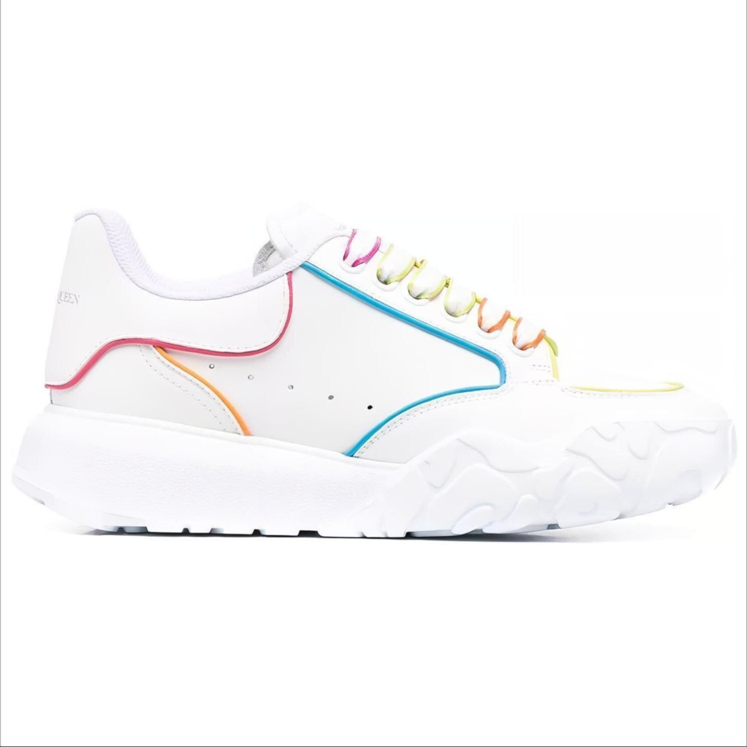 Кроссовки Court Trainer Lifestyle женские с низким верхом белого цвета Alexander Mcqueen — фото 2