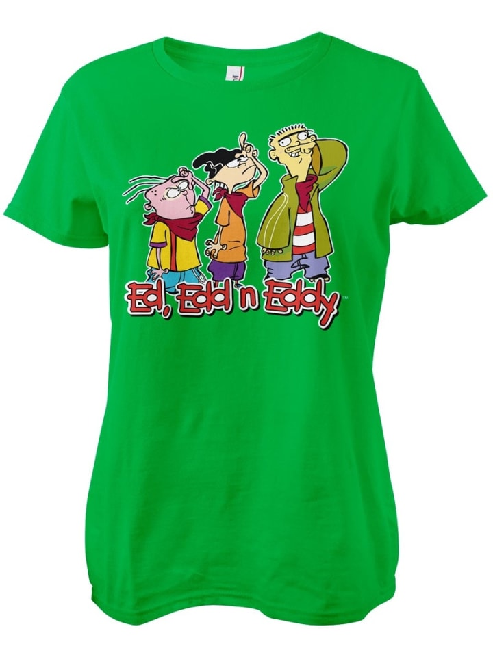 

Cartoon Network Футболка "Ed, Edd n Eddy Girly Tee" зеленого цвета, Зеленый, Cartoon Network Футболка "Ed, Edd n Eddy Girly Tee" зеленого цвета