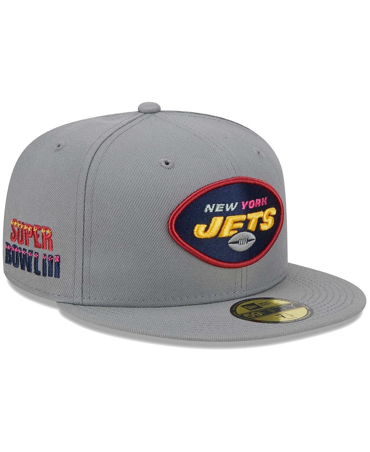 

Мужская серая приталенная кепка New York Jets Color Pack 59FIFTY New Era